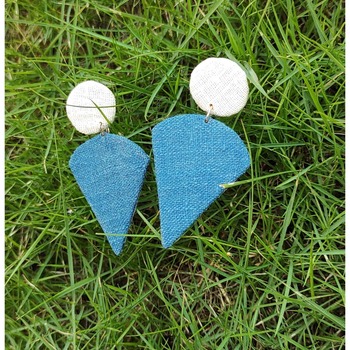 Indigo Blue Cone Earrings