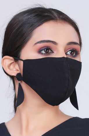 Plain Black Face Mask