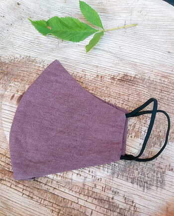 Breathable Hand Woven Brown Mask (3 Layered)