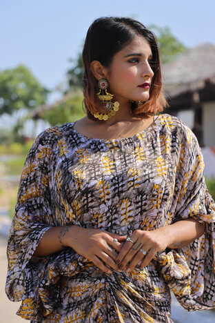 Kiaayo 'Jaara' Batik Hand Block Printed Dress