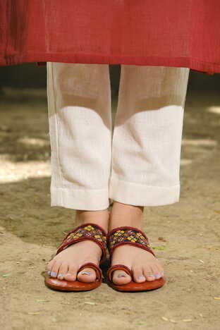 Organic Handwoven Ankle Pants