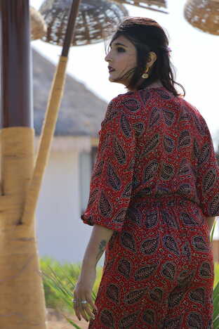 Kiaayo 'Shyla' Ajrakh Hand Block Printed Co-ord Set